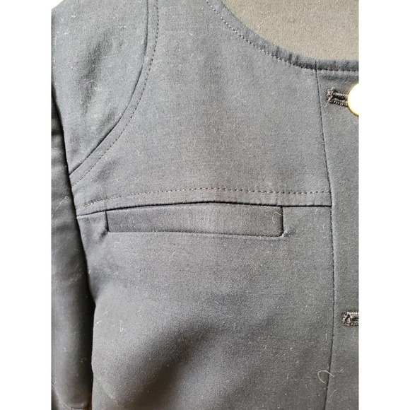 Worthington Women's Black Cotton Long Sleeve Buttons Front Casual Jacket Size XL - Picture 5 of 12